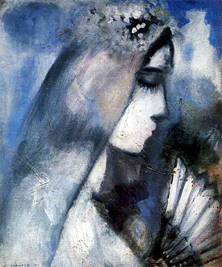 Marc Chagall - La mariée à l’éventail